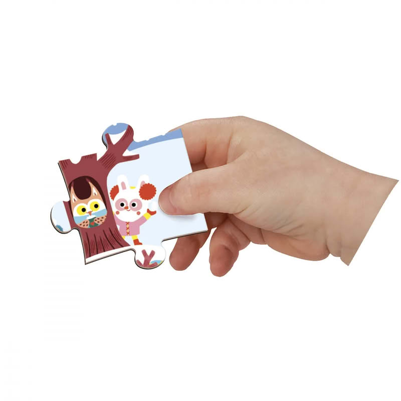 Puzzle magnetico per bambini a tema 4 stagioni con 36 magneti, adatto dai 4 anni in su